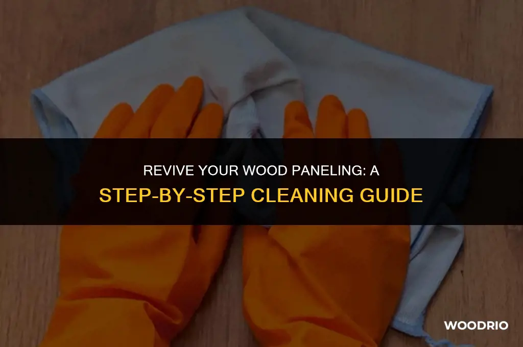 how to clean wood paneling