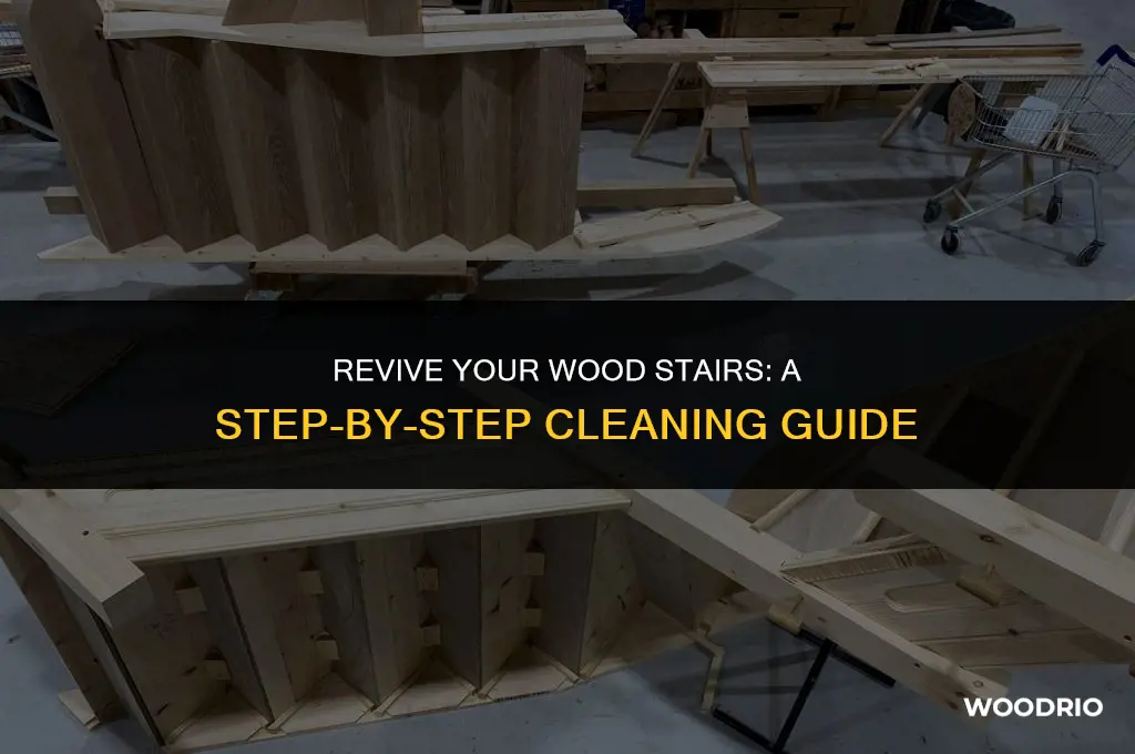 how to clean wood stairs
