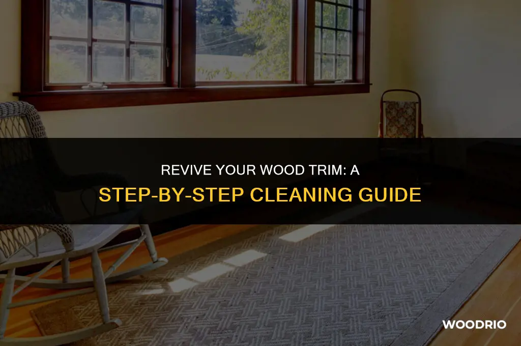 how to clean wood trim