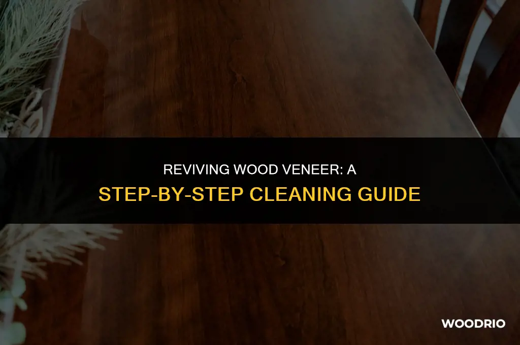 how to clean wood veneer