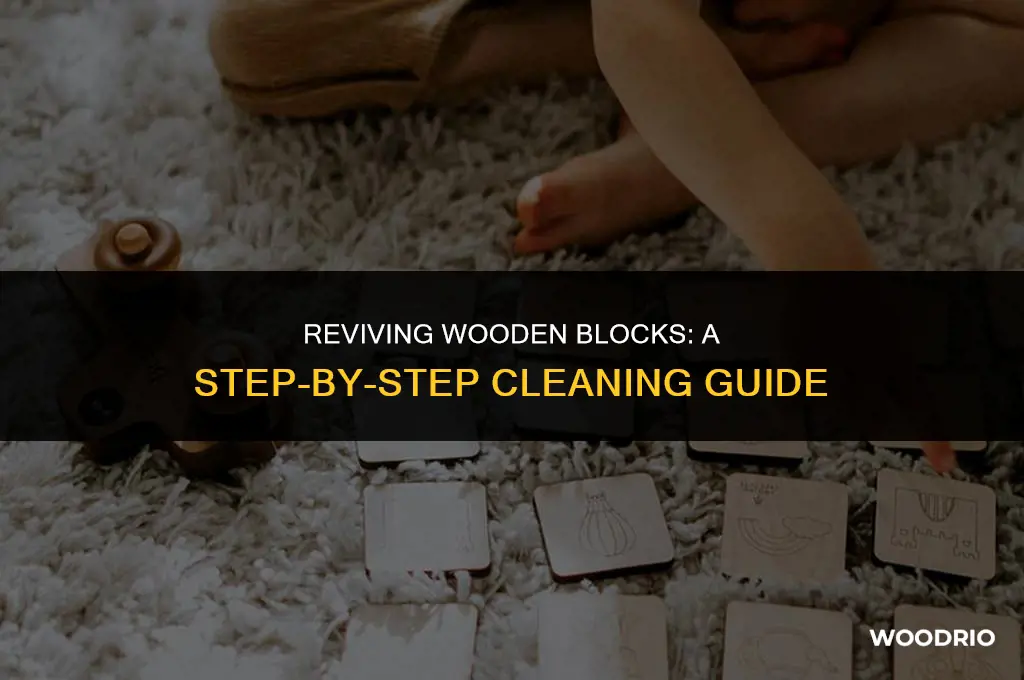 how to clean wooden blocks