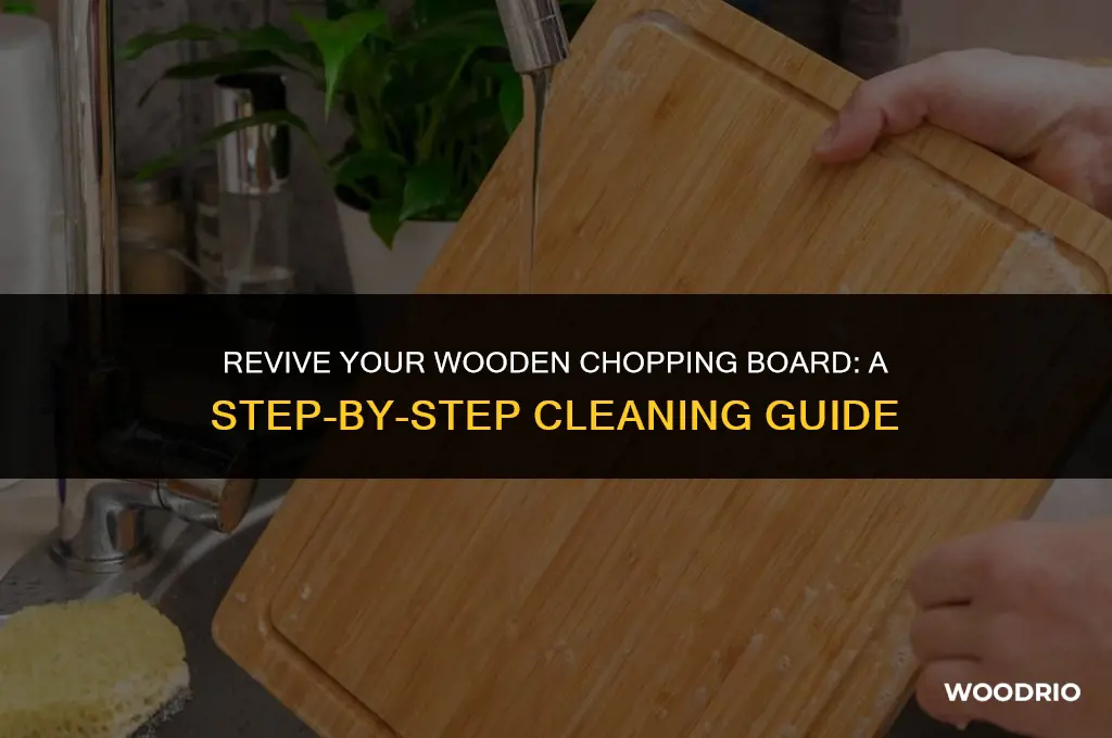 how to clean wooden chopping board
