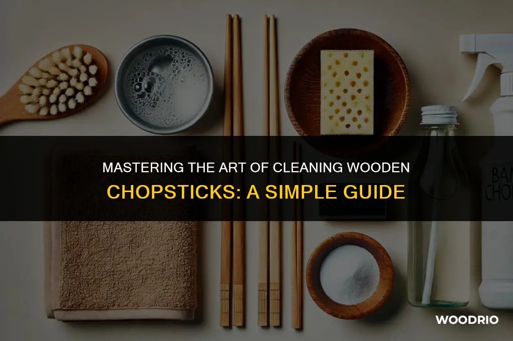 how to clean wooden chopsticks