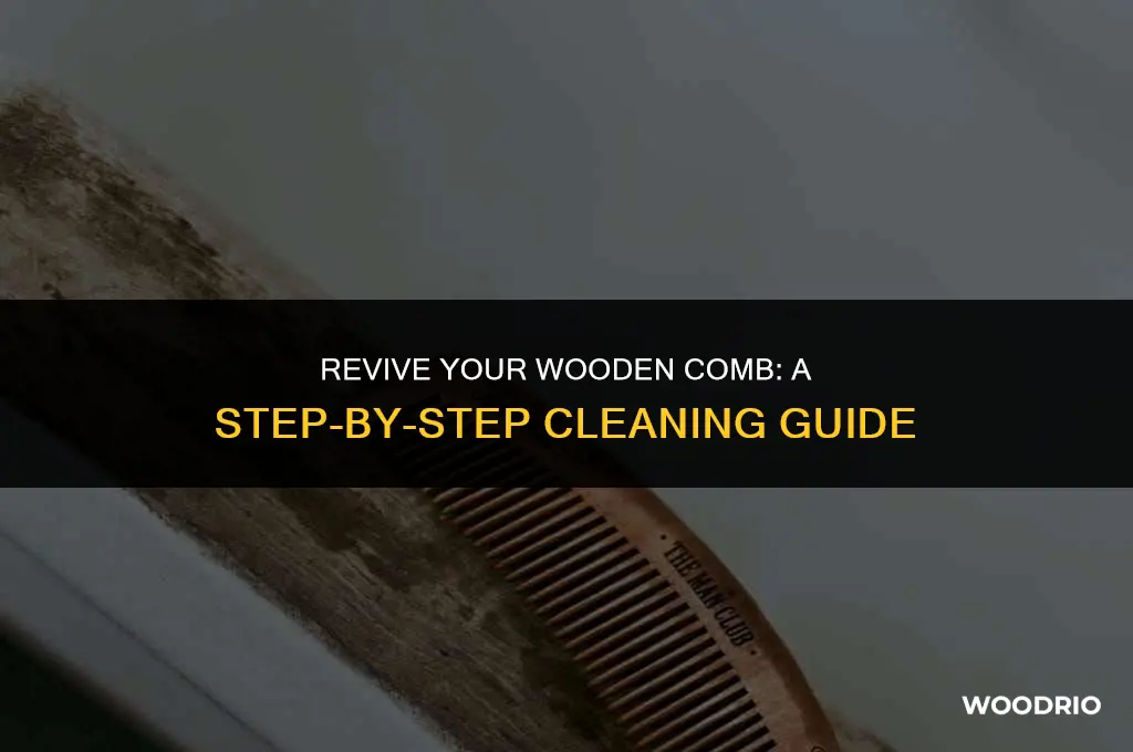 how to clean wooden comb