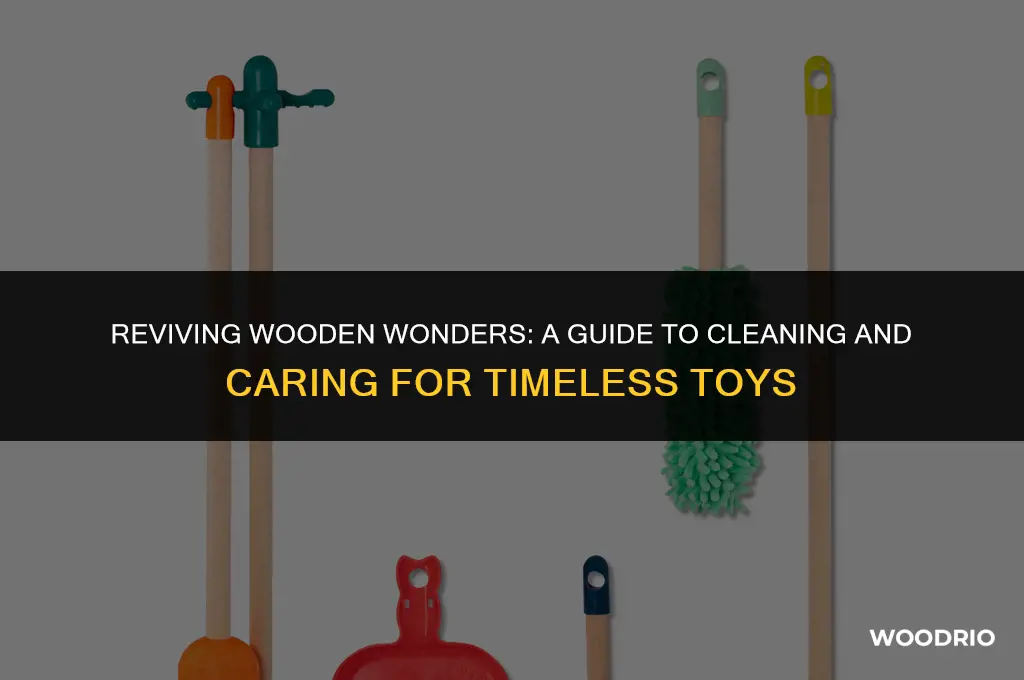 how to clean wooden toys