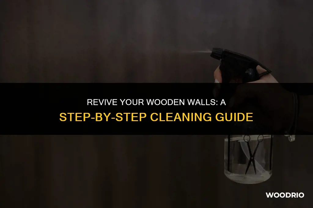 how to clean wooden walls