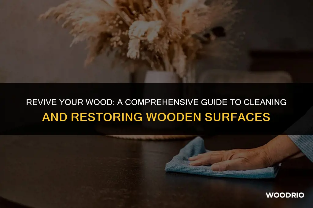 how to clean wooden