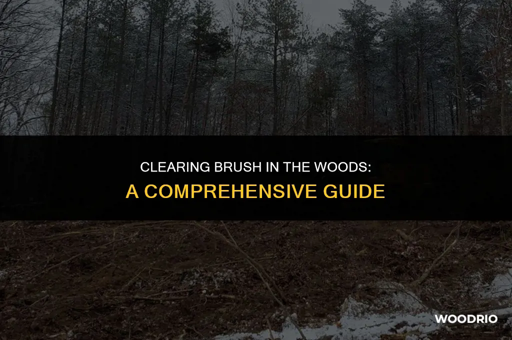 how to clear brush in woods