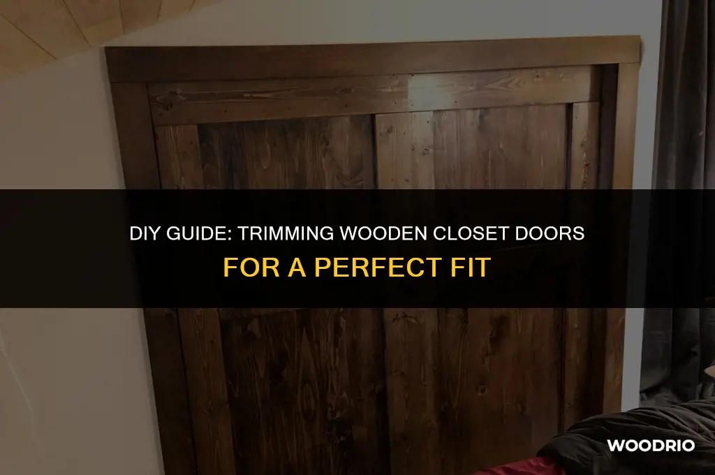 how to clip wooden closet doors in