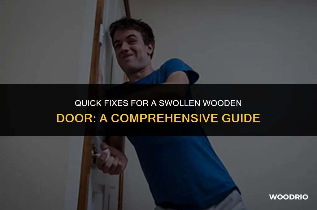 how to close a swollen wooden door