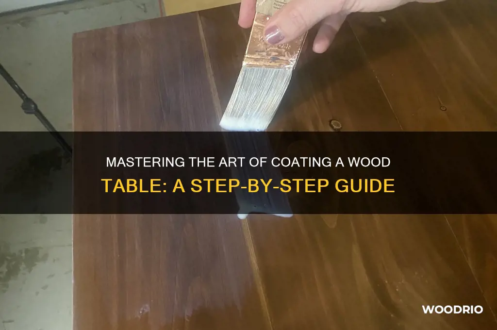 how to coat a wood table