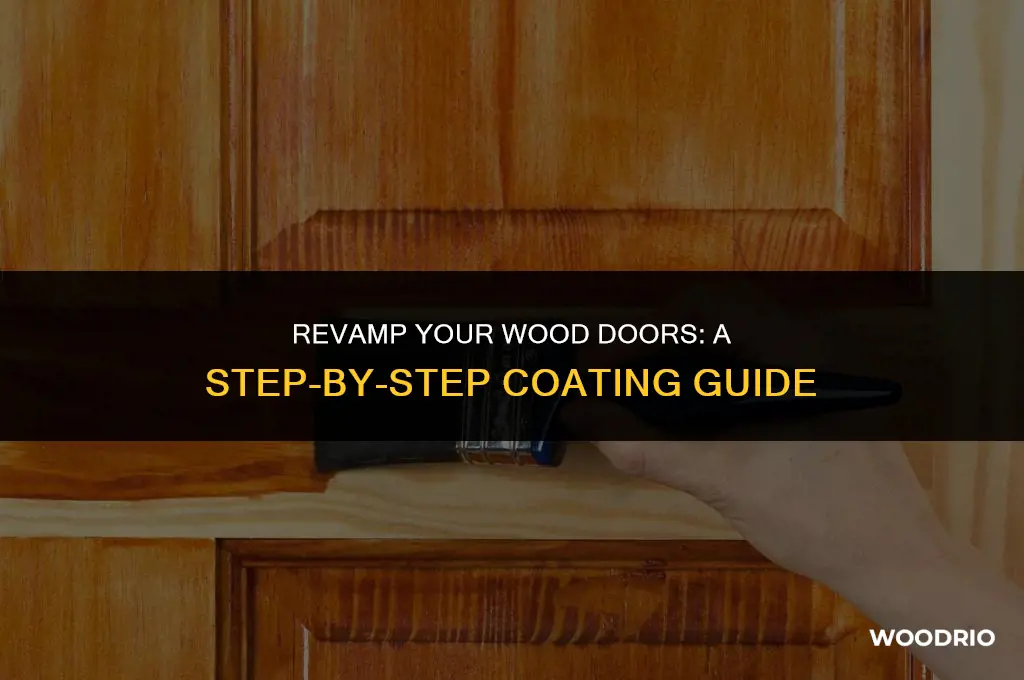 how to coat wood doors