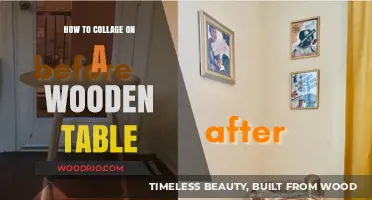 Creative Collage Techniques: Transforming Wooden Tables with Artistic Flair