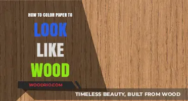 Crafting Illusion: The Art of Coloring Paper to Mimic Wood Grain