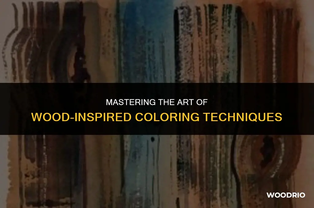 how to colour like wood