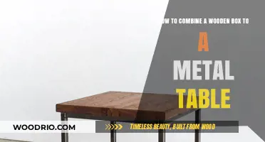 DIY Fusion: Attaching a Wooden Box to a Metal Table Seamlessly
