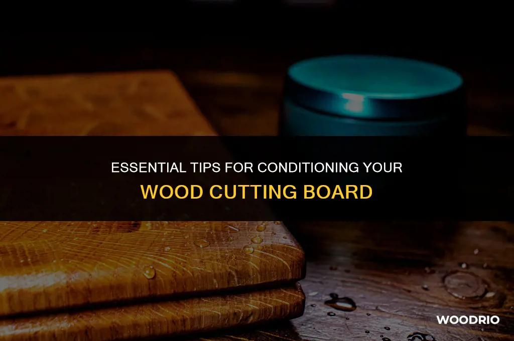 how to condition a wood cutting board