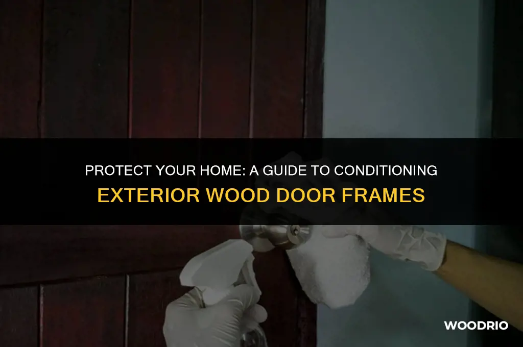 how to condition exterior wood door frames