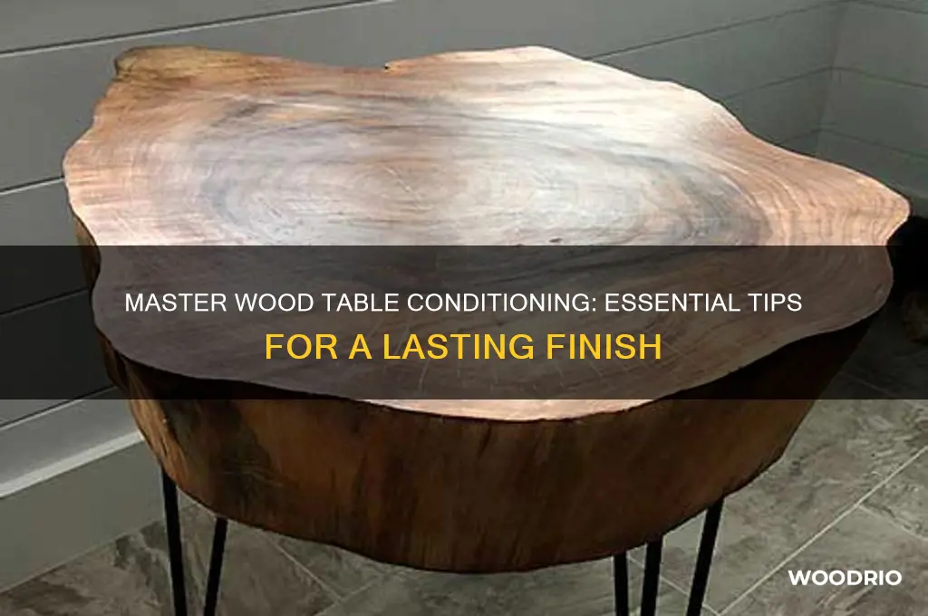 how to condition wood table