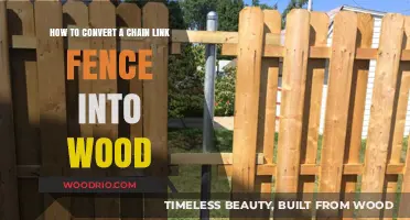 Transform Your Chain Link Fence into a Wooden Oasis