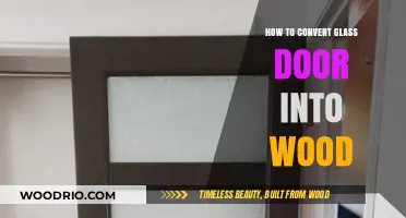 Transforming Transparency: A Guide to Converting Glass Doors to Wood