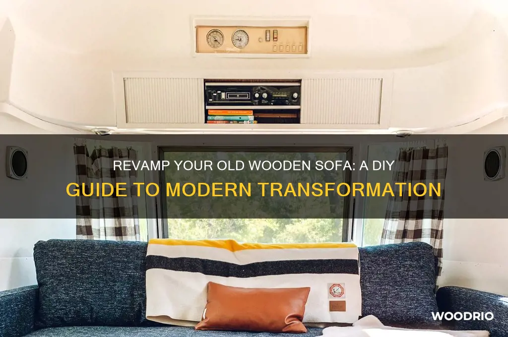 how to convert old wooden sofa into new