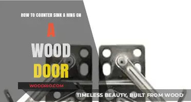 Mastering the Art of Counter-Sinking Hinges on Wooden Doors