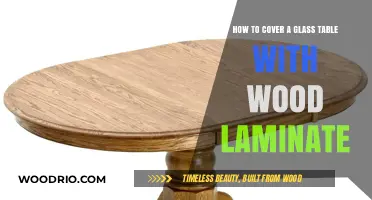 Transform Your Glass Table: Easy Wood Laminate Covering Guide