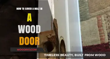 Easy DIY: Concealing Imperfections in Wooden Doors