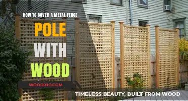 DIY Guide: Concealing Metal Fence Poles with Wood for a Seamless Look