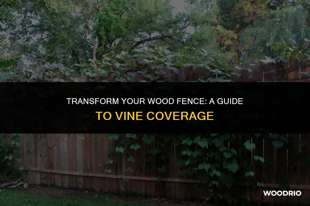 how to cover a wood fence with vines