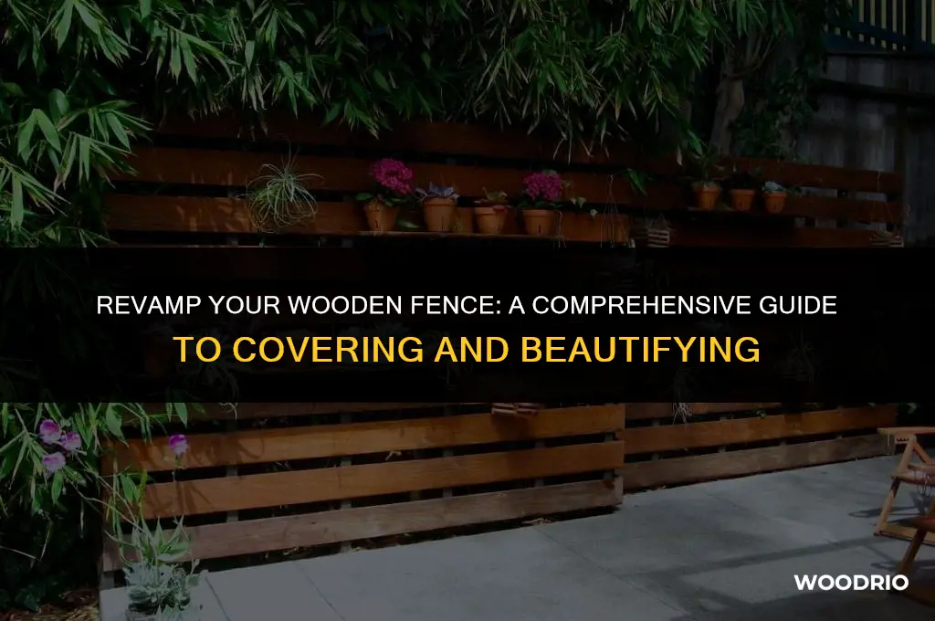 how to cover a wooden fence