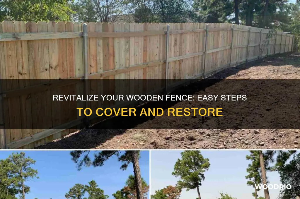 how to cover an old wooden fence