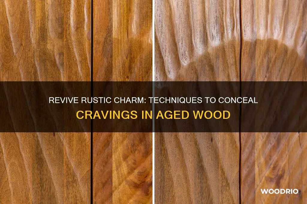 how to cover craving i old wood