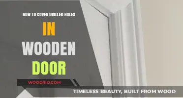 Easy Fixes: Concealing Drilled Holes in Your Wooden Door