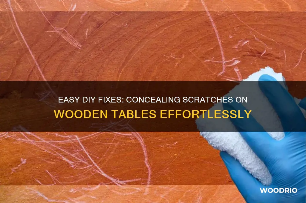 how to cover scfatches on wooden tables