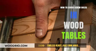 Easy Fixes: Concealing Screw Holes in Wood Tables Seamlessly