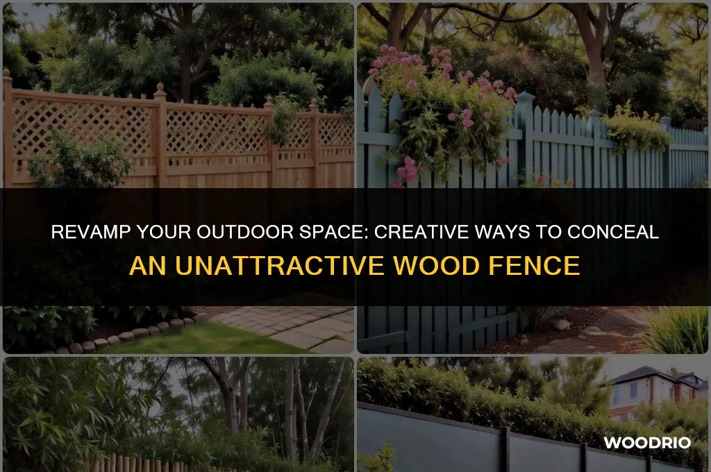 how to cover up an ugly wood fence