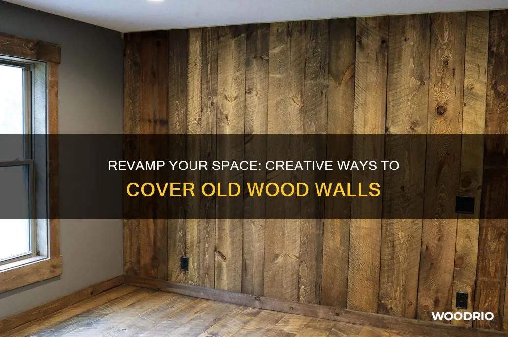 how to cover up old wood walls