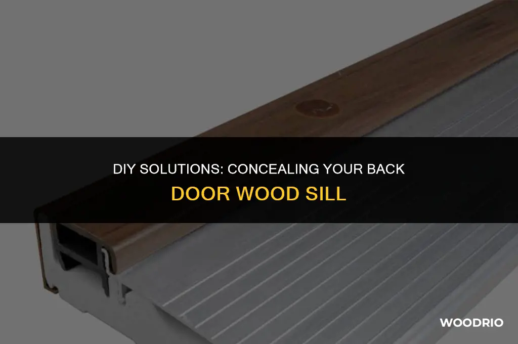 how to cover wood sill at the back door