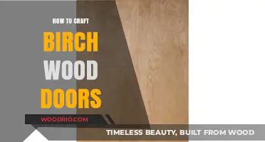 Crafting Rustic Charm: A Guide to Making Birch Wood Doors