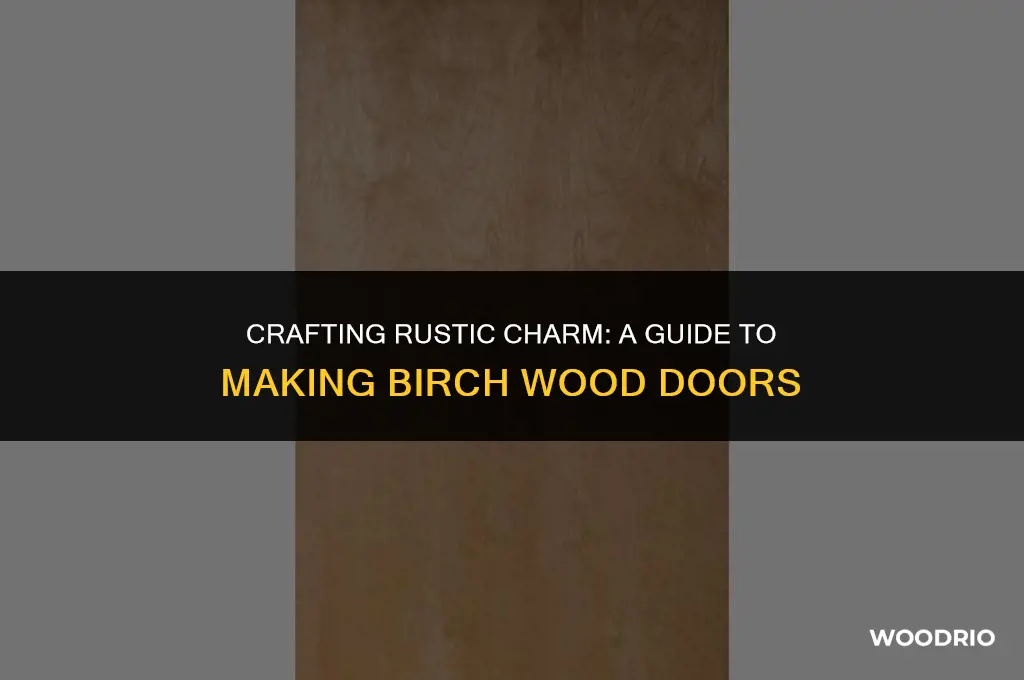how to craft birch wood doors