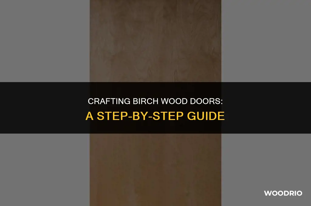how to craft birtch wood doors
