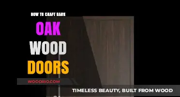 Crafting Dark Oak Wood Doors: A Step-by-Step Guide