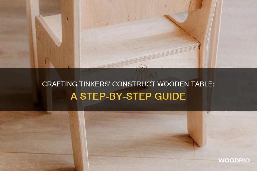 how to craft tinkers construct wooden table