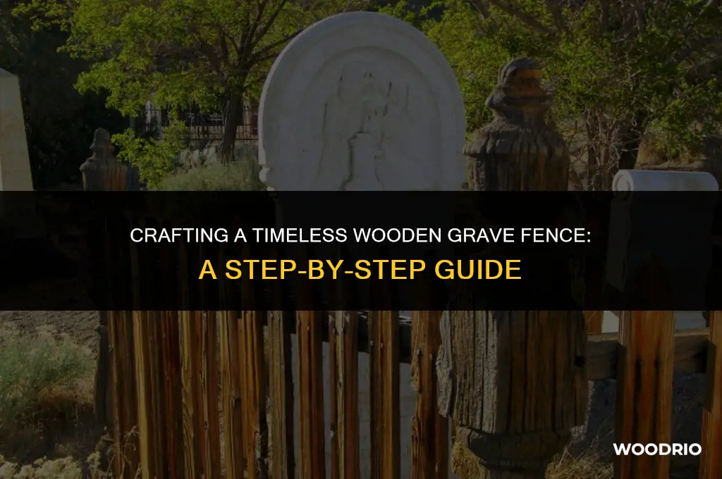 how to craft wooden grave fence