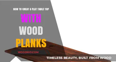 Crafting a Perfectly Flat Wooden Tabletop with Wood Planks