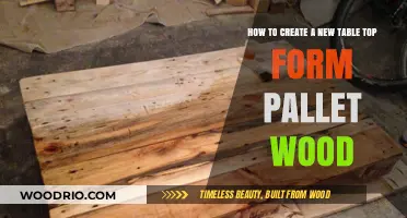 Crafting a Rustic Tabletop: DIY Pallet Wood Project Guide