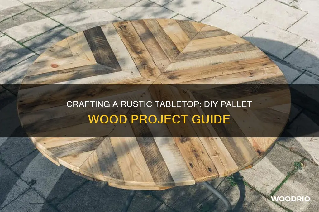 how to create a new table top form pallet wood