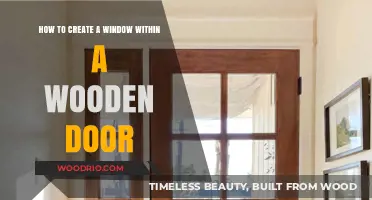 Crafting a Window in Your Wooden Door: A Step-by-Step Guide